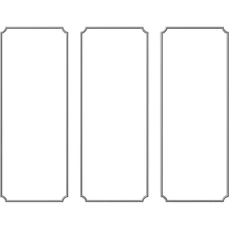 Ekena Millwork 28-in. W x 72-in. H Large Classic Panel Moulding Kit Triple Panel PMLKLCL28X72C